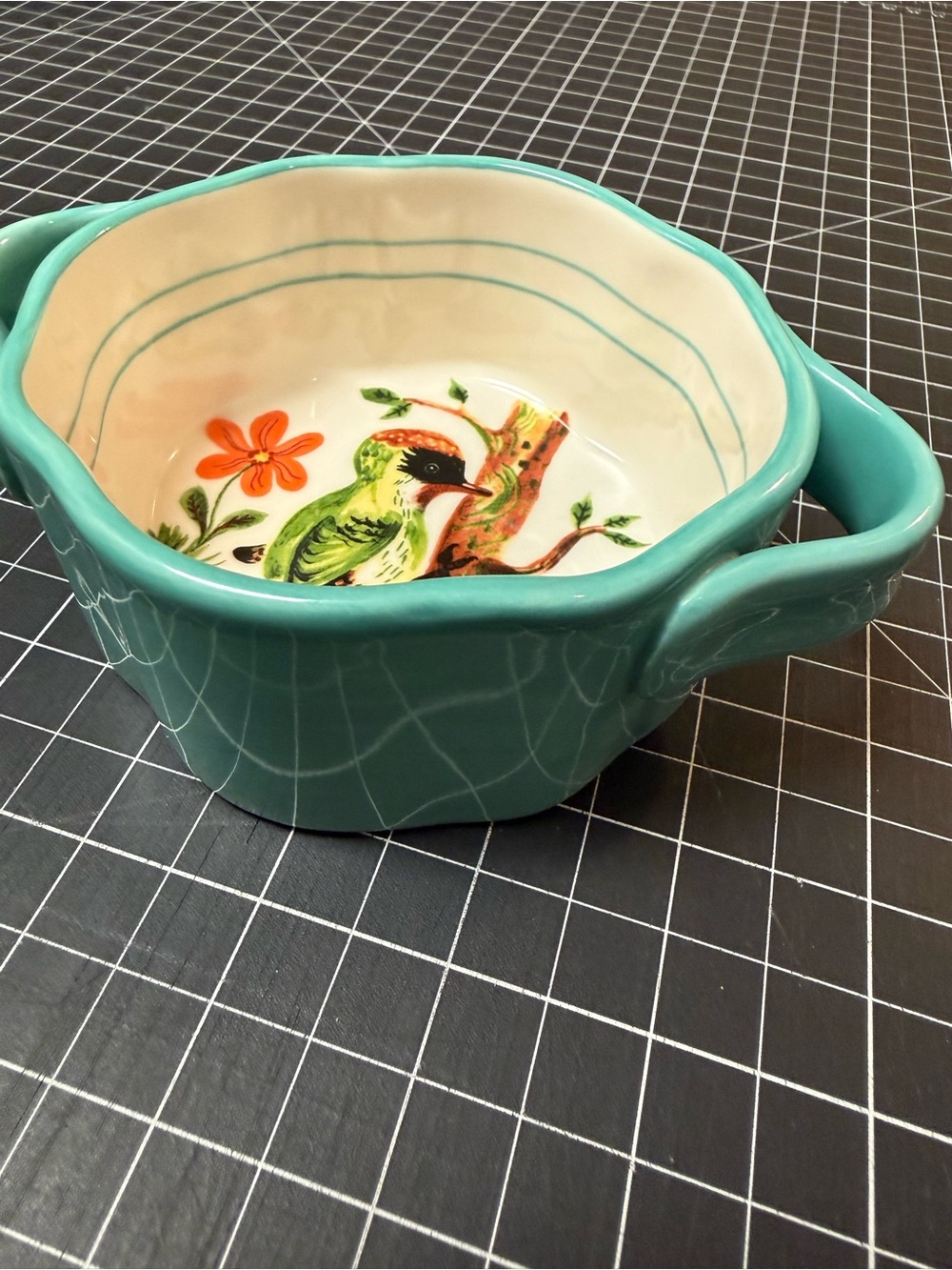 Hand painted ramekin by Nathalie Léte for Anthropologie - Picture 4 of 4